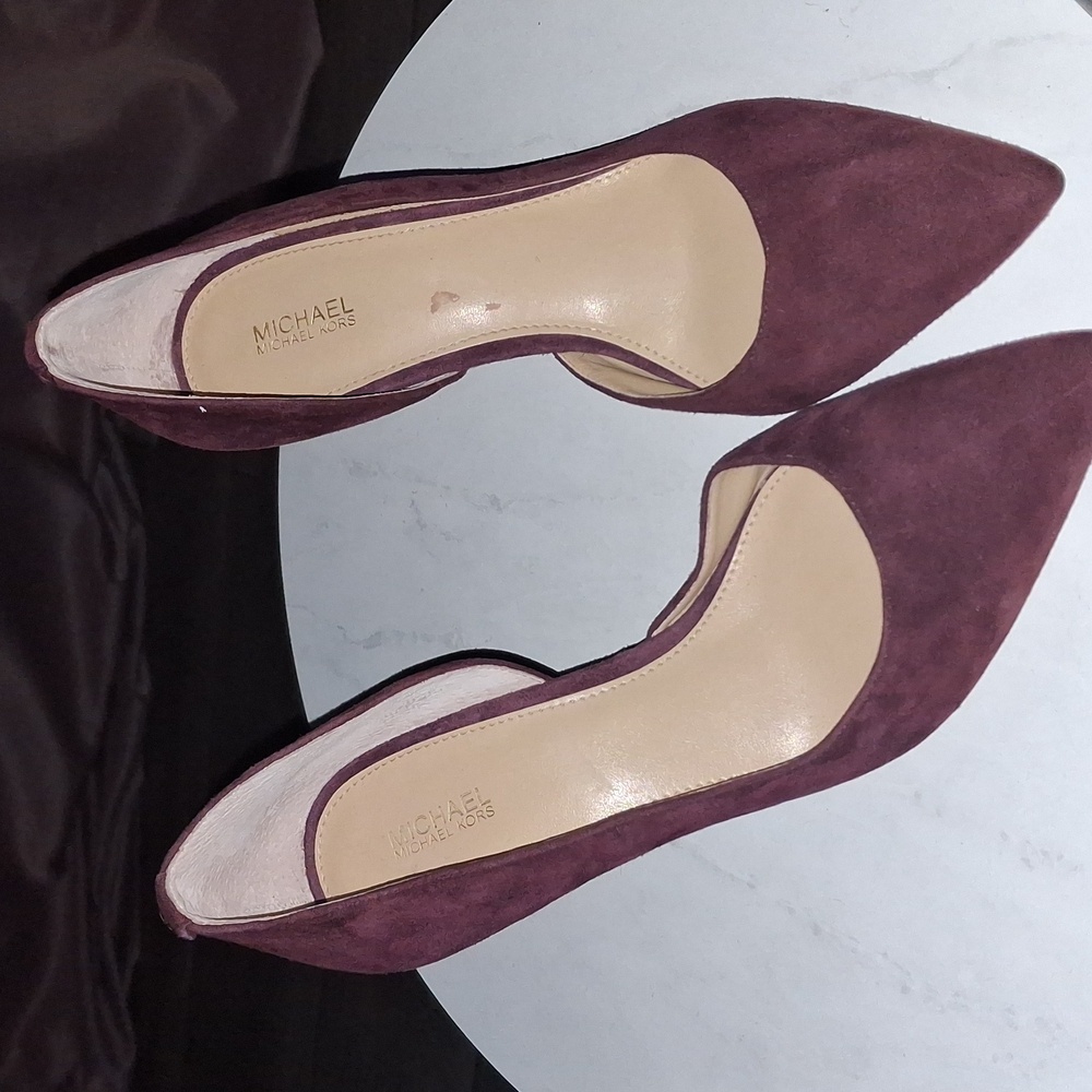 Michael Kors Nathalie Flex High Pump in Plum/Burgandy